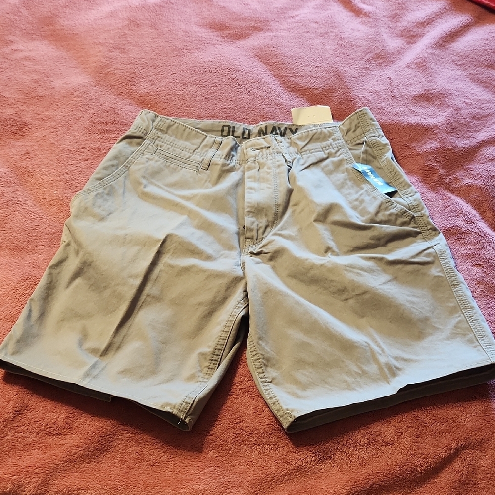 Old Navy Gray Flat Front Shorts Casual